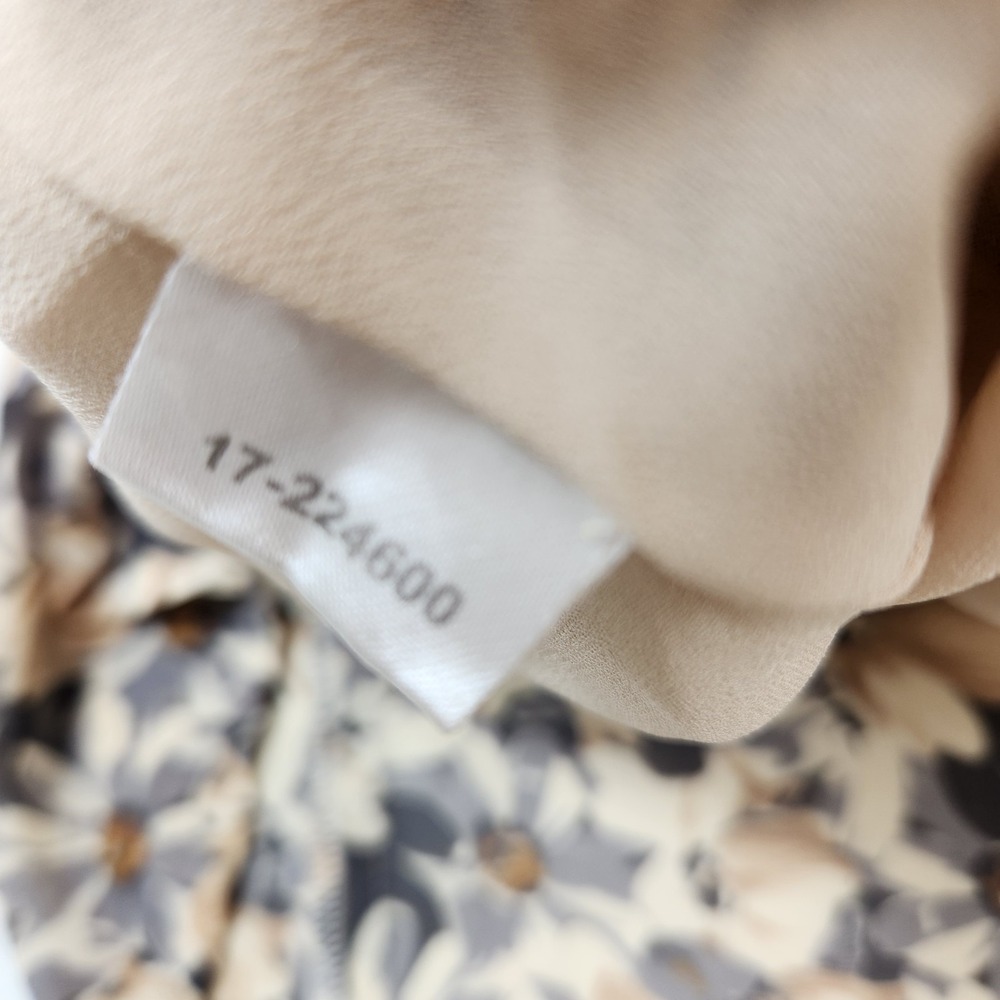 VTG Ann Taylor Loft Size 4 Fall Midi Dress Floral Ruffle Bloomcore Romantic Y2K - Picture 5 of 11